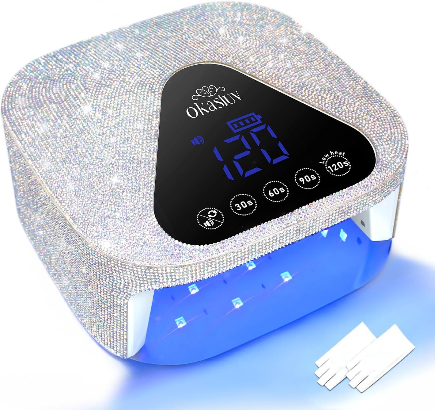 cordless UV LED nail lamp — rechargeable salon dryer