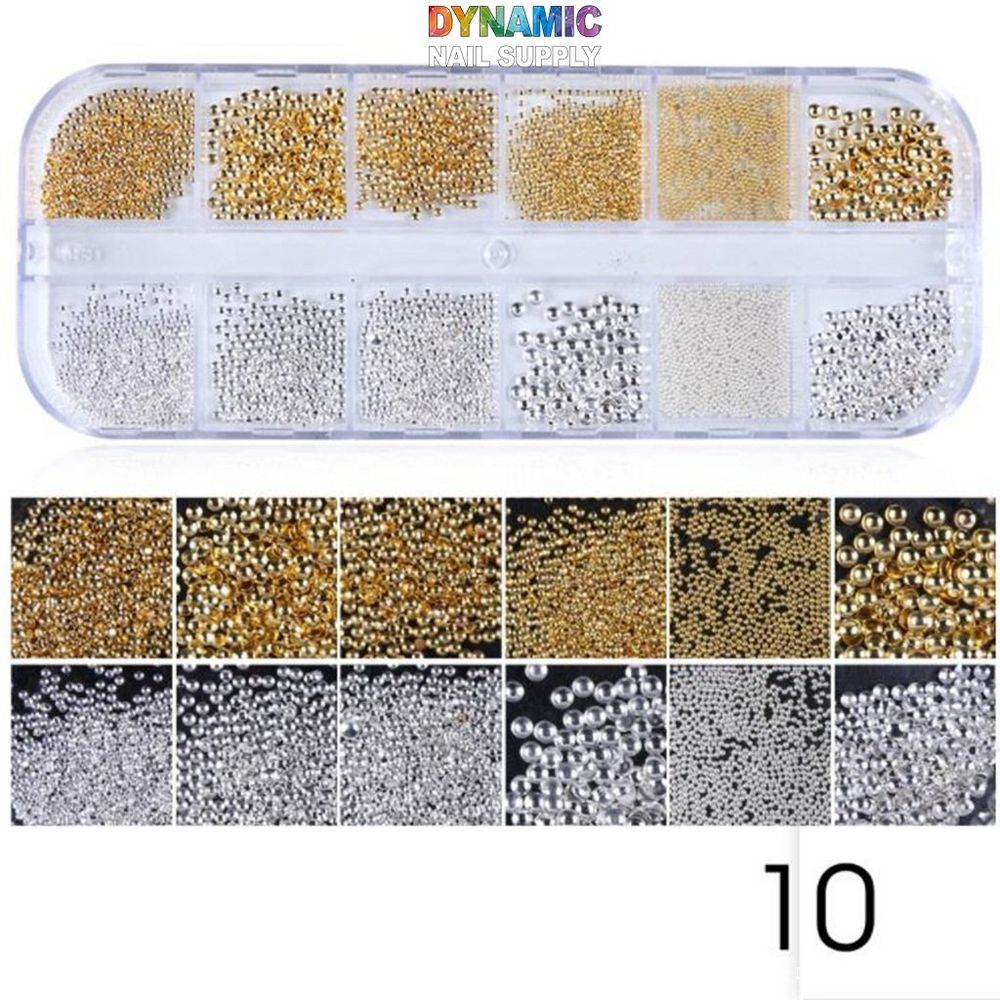 3D hollow metal nail sequins box - 5