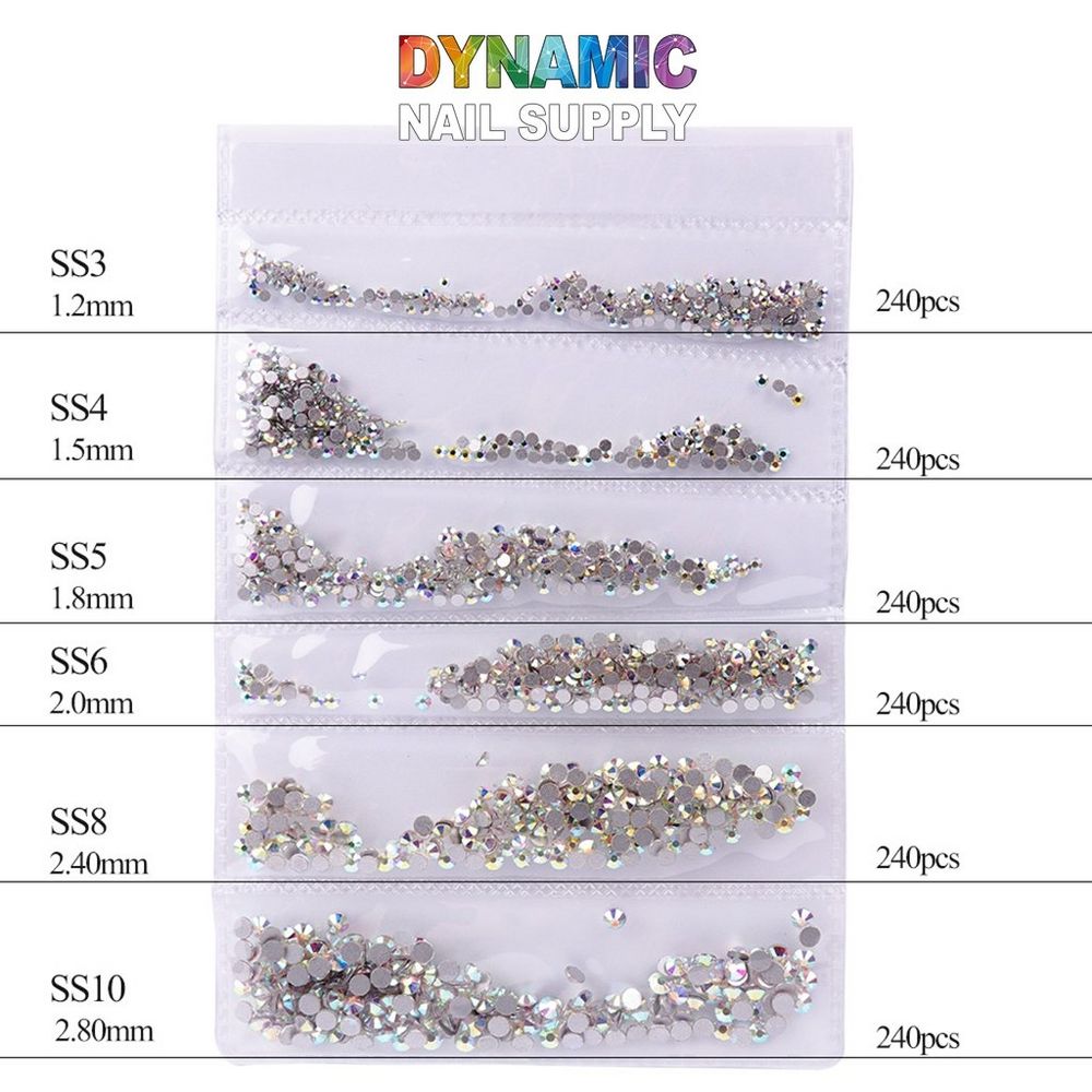 3D nail rhinestone gems mix - 4