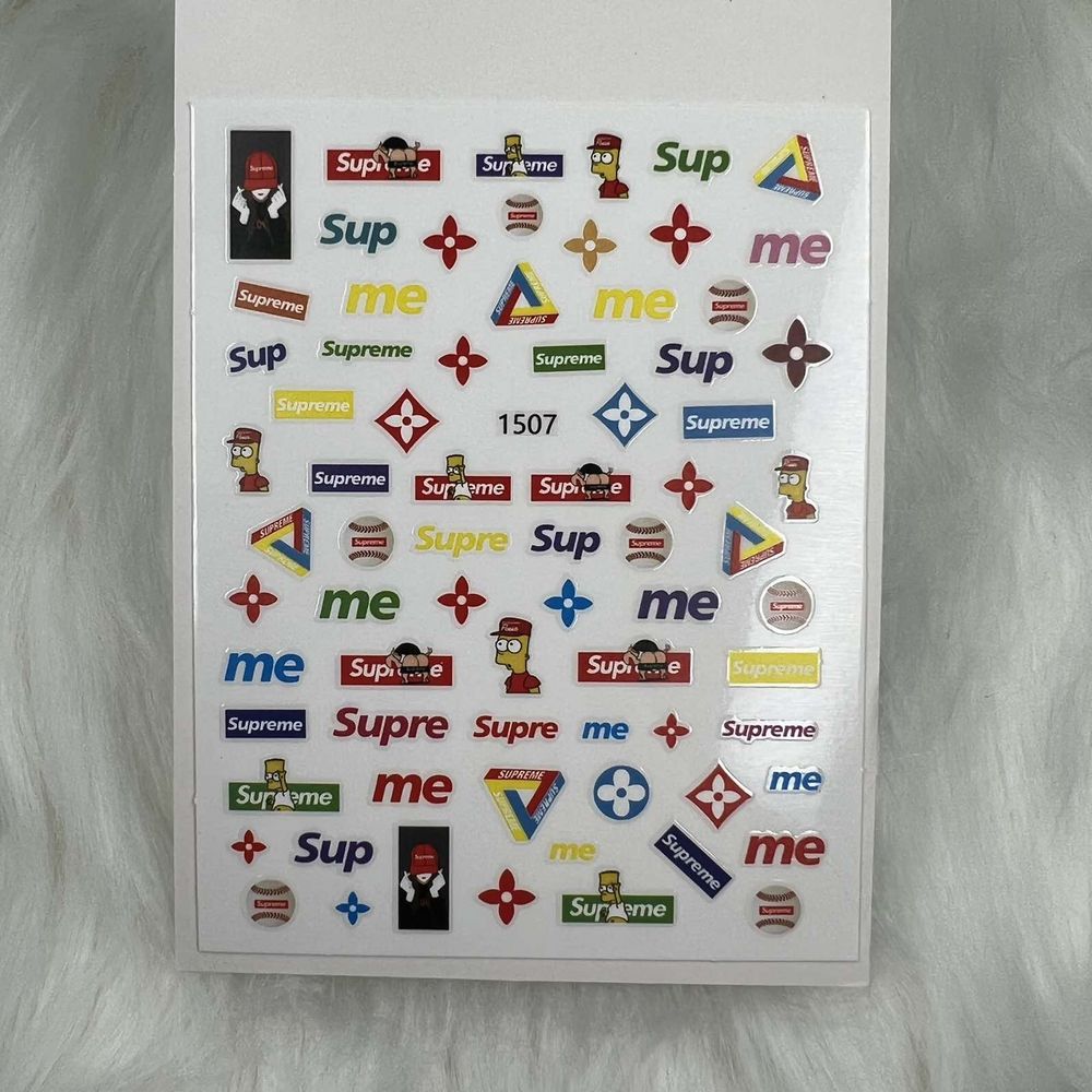 Colorful Logo Nail Stickers — Salon Buyer’s Guide