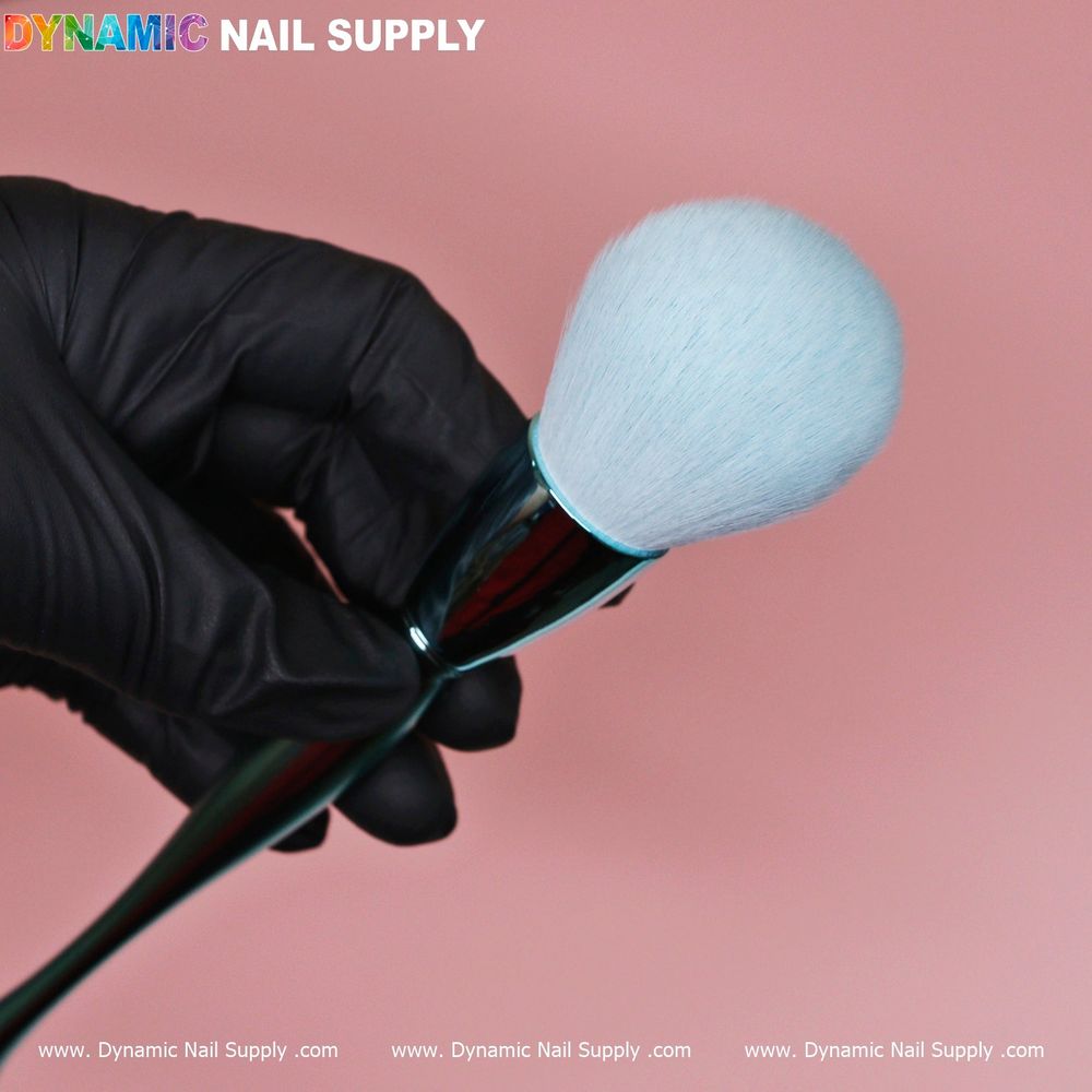 sky blue nail dust brush - 3