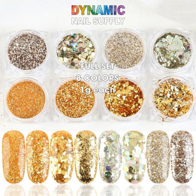 Holographic Nail Glitter Set for Salon Workflows