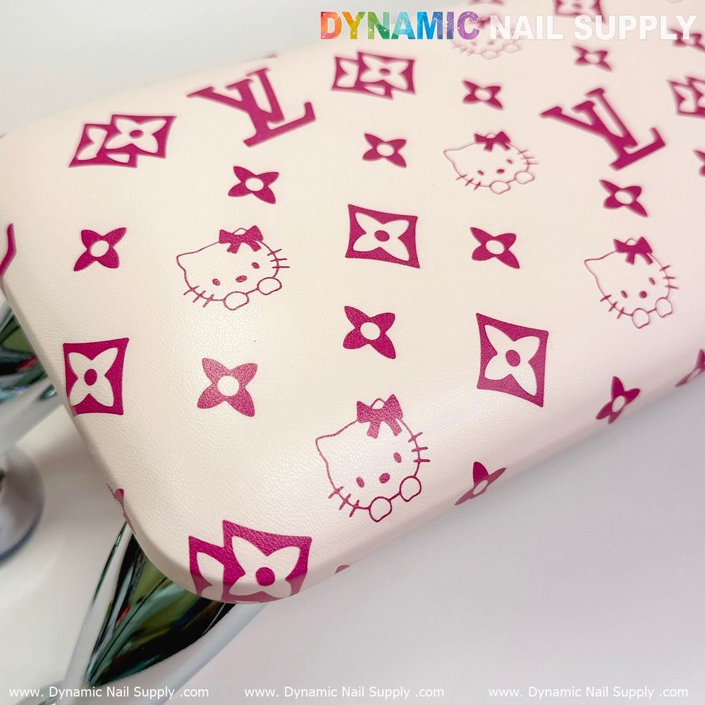 pink kitty leather manicure armrest - 3