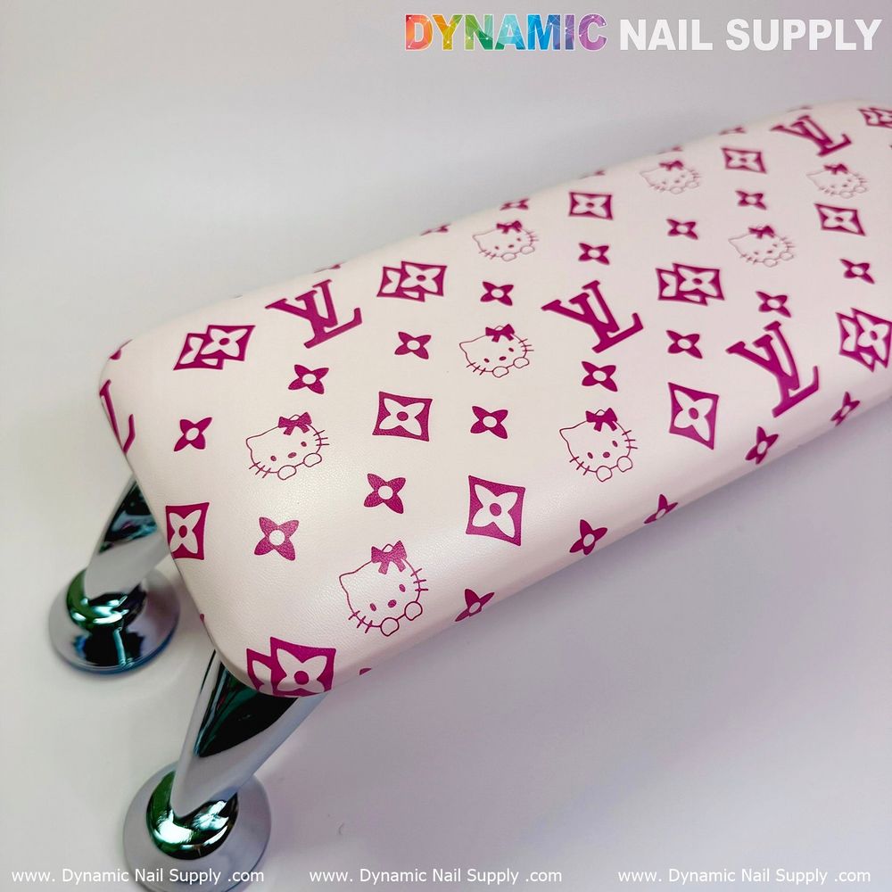pink kitty leather manicure armrest - 5